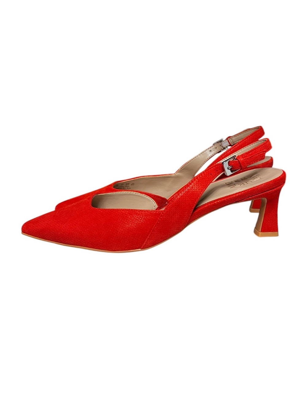 🌻NEW w/box Naturalizer Dalary Slingback Dress Pumps Maserati Red Pointed Size 9 - Picture 2 of 10